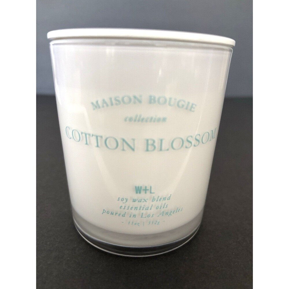 Maison Bougie Parfumee Cotton Blossom Scented Candle 11 oz W & L Never used